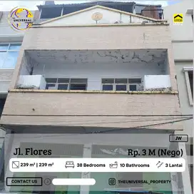 Dijual Ruko 3LT Poros Jalan Florest Cocok Kos-Kosan Dlm Kota Nego!