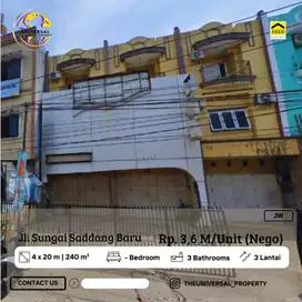 Dijual Ruko Dalam Kota 3LT Poros Sungai Saddang Baru Strategis
