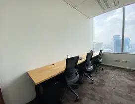 Sewa Kantor Siap Ditempati Furnished 6 Pax di DBS Bank Tower Non Gage