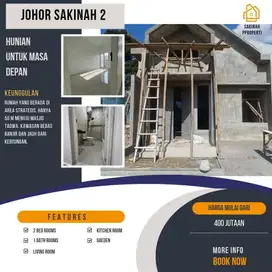 Dijual rumah cantik 1 lantai daerah medan johor