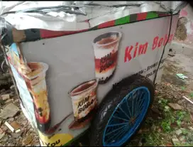 Gerobak bekas minuman Boba