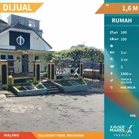 Dijual Rumah Posisi Hook Bangunan Terawat di Villa Bukit Tidar Malang