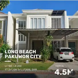 Long Beach Pakuwon City 180m2 .casa tobago, palm beach