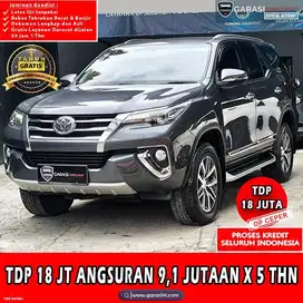 TDP 17 JT Toyota Fortuner VRZ double Disk AT 2017 mulus cash kredit