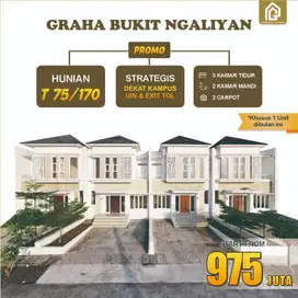 rumah ngaliyan siap huni dekat UIN Bandara Mall BSB