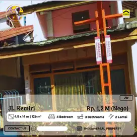 Dijual Rumah 2LT Jalan Kemiri Makassar Dalam Kota Strategis