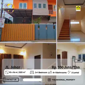 Disewakan Rumah Cantik 2LT Jalan Johar Makassar Dekat Losari Dlm Kota