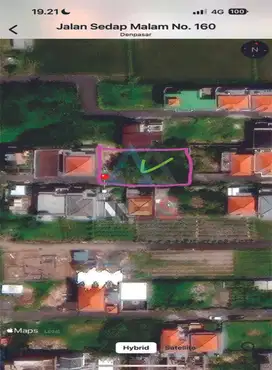 Di Jual Lahan / freehold  Lokasi di Jl Sedap Malam Denpasar