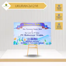 Bunga Papan Ukuran 2x1.2 Untuk Ucapan Sukses