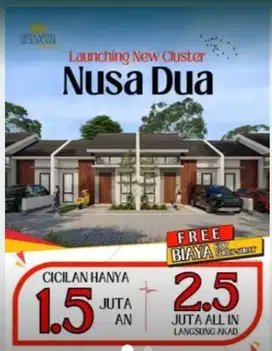 Cukup Modal 2,5 jt dpt Rumah Mewah dkt Tamkot Sepatan