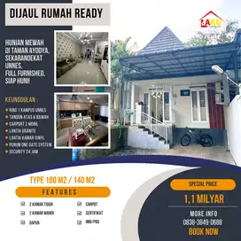 Rumah Idaman di Taman Ayodya Full Furnished Keamanan 24 Jam Strategis