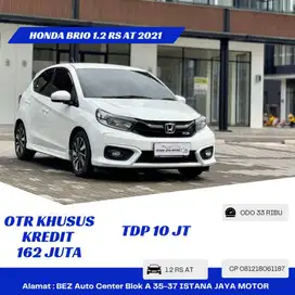 Km 33rb Honda Brio 1.2 RS AT 2021 Putih