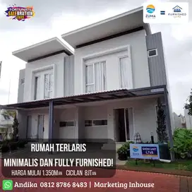 RUMAH CANTIK 2 LANTAI MINIMALIS FULLY FURNISHED DI GADING SERPONG