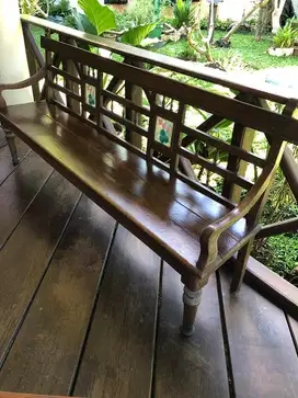 Kursi panjang jati antik