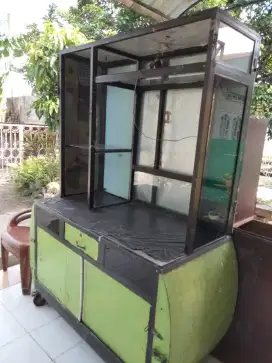 Stelling angkringan kopi dan buger