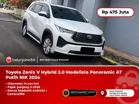 [PAJAK PANJANG] Toyota Zenix V Hybrid 2.0 Modelista AT Putih 2024/2025