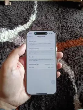 iPhone 16 Pro 256GB Natural Titanium Garansi Indo Like New