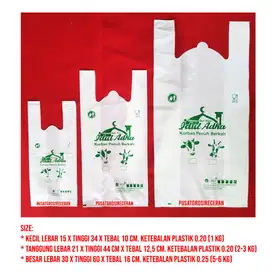 Kantung Plastik Kurban 50 Lembar 1 2 3 4 5 6 Kg Qurban Daging Halal