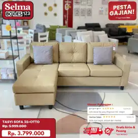 Sofa L ruang tamu