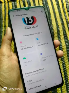 Vivo y53s ram 8/128 minus