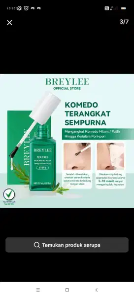 Breyle pembersih komedo dipakai sekali saja