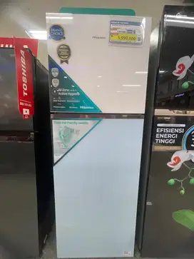 HISENSE REFRI 2 DOOR 350 L WHITE BLUE