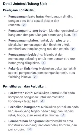 TUKANG SIPIL untuk gedung restoran