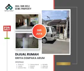 Rumah termurah 300 jutaan di Komplek Griya Cempaka Arum Gedebage