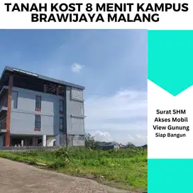 Tanah Kost 8 menit Kampus Brawijaya Malang