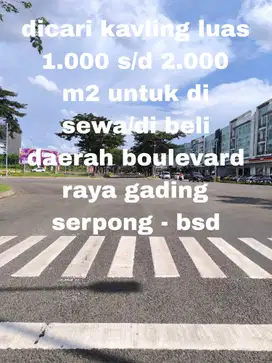 CARI KAVLING UNTUK SEWA/BELI DI GADING SERPONG - BSD