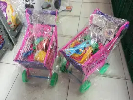 Mainan anak troli set mainan
