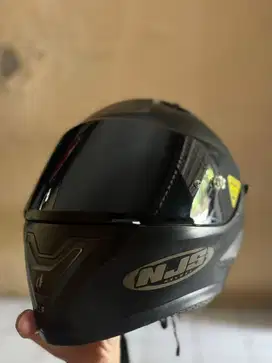 Helm Full Face NJS Solid Black