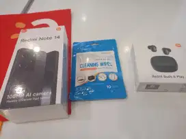 Redmi Note 14 mulai 2jutaan Free Redmi Buds 6 play