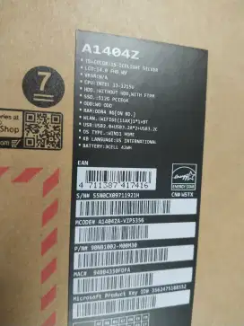 Dijual laptop Asus Grnsi on 2026 intel i3 GEN 12 Ram 8GB SSD 512 Lengk