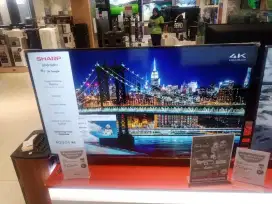 cicilan shap LED android tv bunga 0%