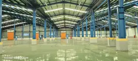 Sewa gudang kawasan industri Hyundai BIIE luas tanah 1,2 ha LB 6500 m2