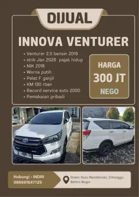 Innova Venturer 2.0 AT bensin plat Ganjil