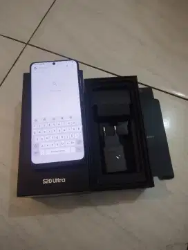 Jual hp samsung s20 ultra, ram 12/128, fullset ex-sein