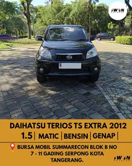 2012 Daihatsu Terios TS Extra 1.5 AT