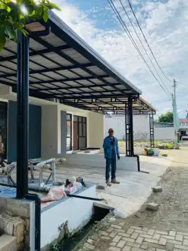 Kanopi dan Bongkar pasang rangka atap baja ringan