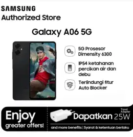 Murah new hp samsung A06 5G 6/128 grs resmi, bs kredit/bs TT