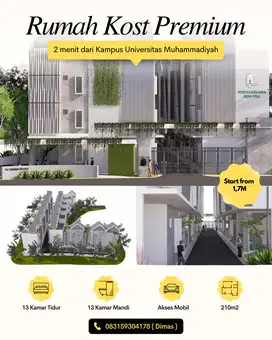 Cluster premium rumah kos lingkungan kampus UMM