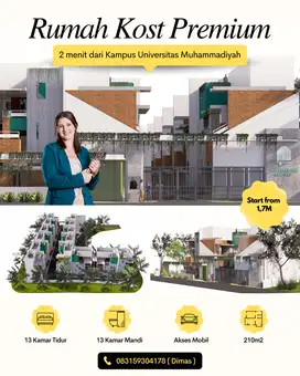 Cluster premium kost tlogomas 3 lantai siap bangun