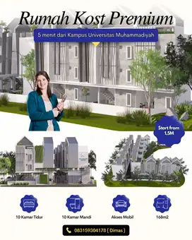 Rukos 5 menit dari kampus UMM