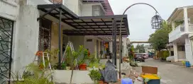 Kanopi baja ringan terpasang rapi