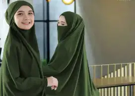 French khimar bahan Jersey