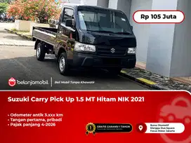 [ LOW KM 3RB ] Suzuki Carry Pick Up Pick-Up 1.5 MT Hitam 2021/2022