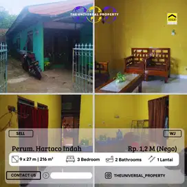 Dijual Rumah 1LT BTN Hartaco Indah Siap Huni Harga Nego WJ