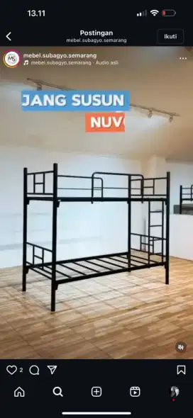 Ranjang besi tingkat