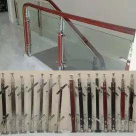 Hand railing pvc tiang tangga stenlis pegangan tangga
